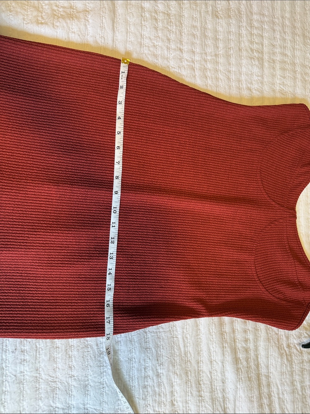 Fashion to Figure Rust-Red Ribbed Open-Front Cardigan Set - Picture 6 of 10